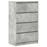 Vidaxl dressoir 60x35x98,5 cm bewerkt hout betongrijs