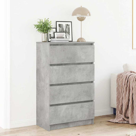 Vidaxl dressoir 60x35x98,5 cm bewerkt hout betongrijs