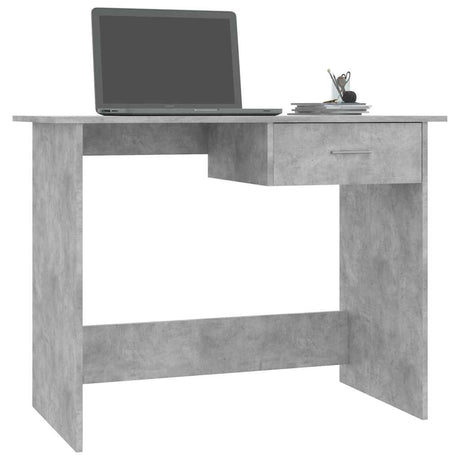 Vidaxl bureau 100x50x76 cm bewerkt hout betongrijs