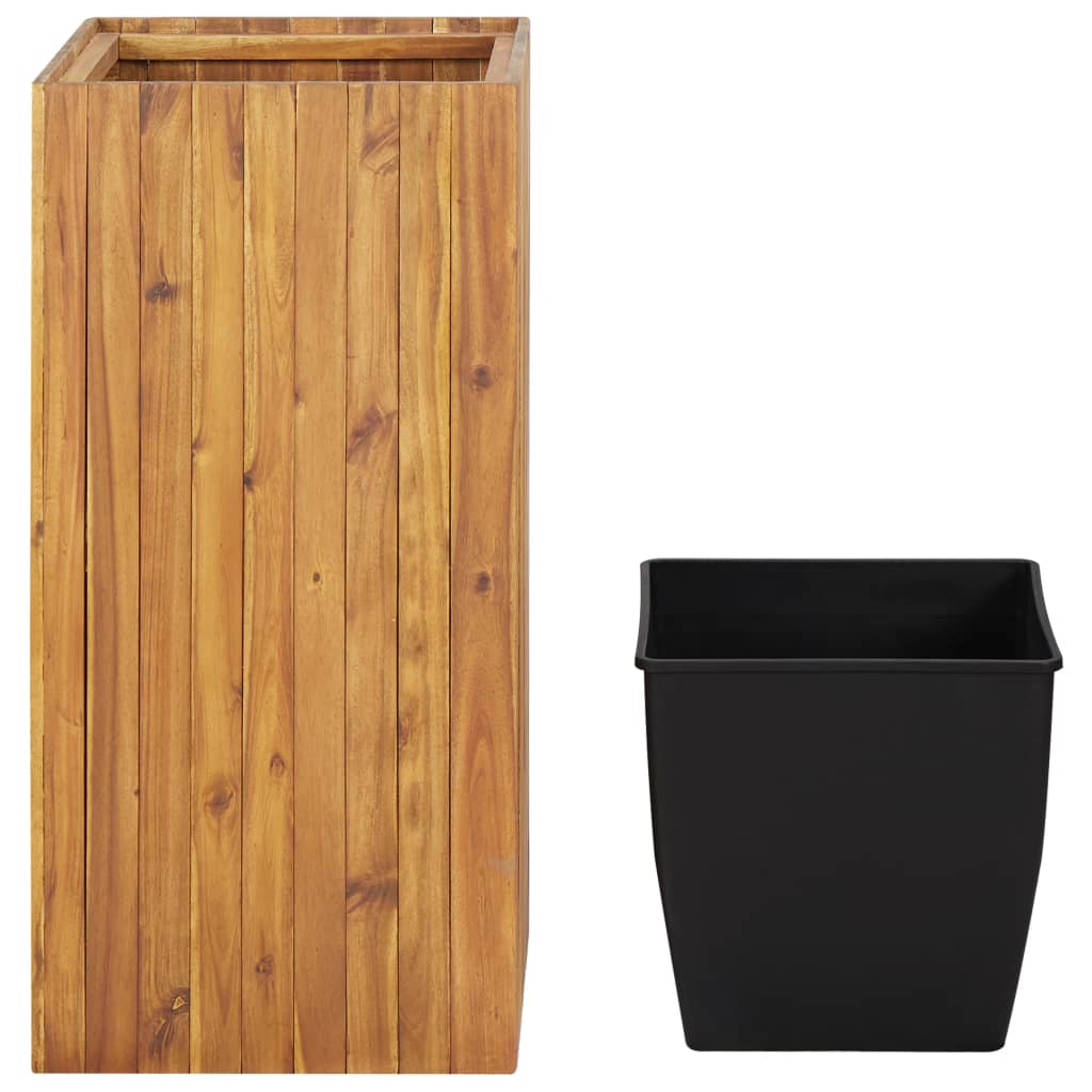 Vidaxl plantenbak verhoogd 43,5x43,5x90 cm massief acaciahout