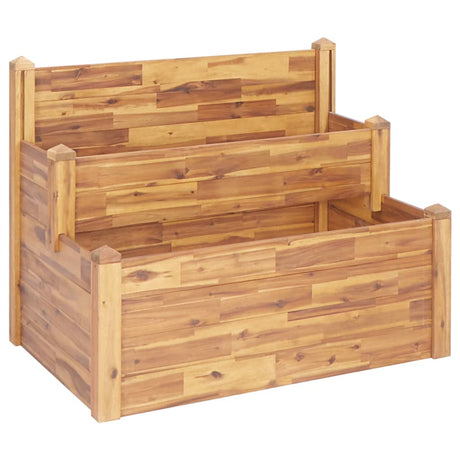 Vidaxl plantenbak 2-laags 110x75x84 cm massief acaciahout