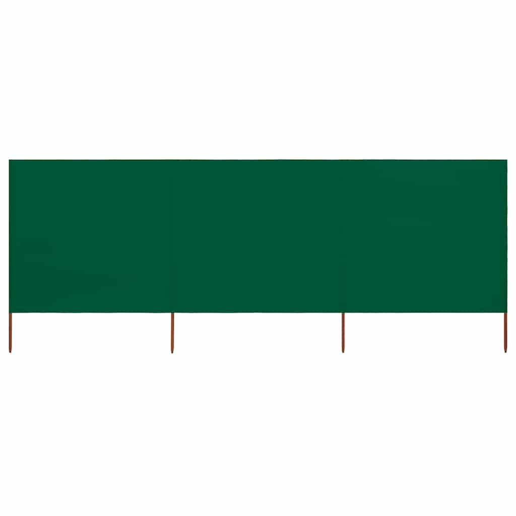 Vidaxl windscherm 3-panelen 400x80 cm stof groen