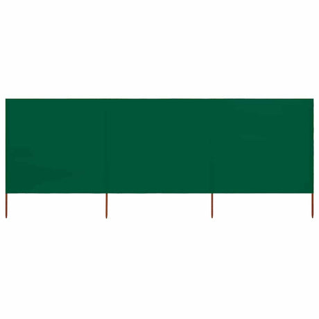 Vidaxl windscherm 3-panelen 400x80 cm stof groen