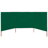 Vidaxl windscherm 3-panelen 400x80 cm stof groen