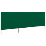 Vidaxl windscherm 3-panelen 400x160 cm stof groen