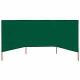 Vidaxl windscherm 3-panelen 400x160 cm stof groen