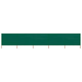 Vidaxl windscherm 5-panelen 600x120 cm stof groen