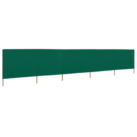 VidaXL Windscherm 5-panelen 600x120 cm stof groen