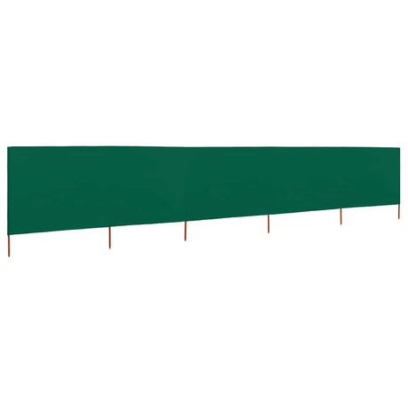 Vidaxl windscherm 5-panelen 600x120 cm stof groen