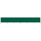 Vidaxl windscherm 6-panelen 800x120 cm stof groen