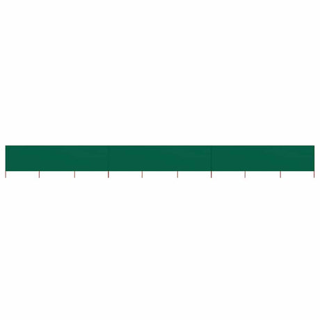 Vidaxl windscherm 9-panelen 1200x120 cm stof groen