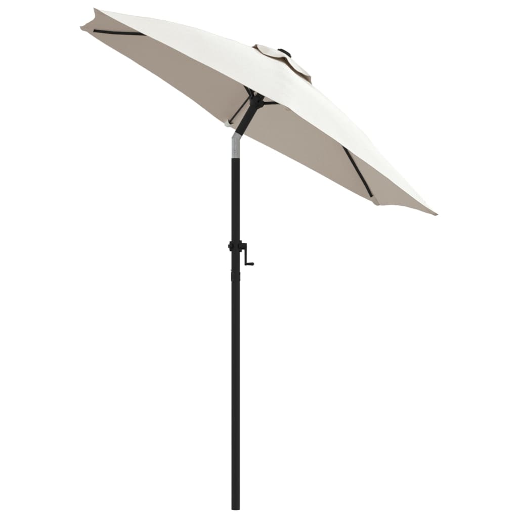 Vidaxl parasol 200x224 cm aluminium zandwit