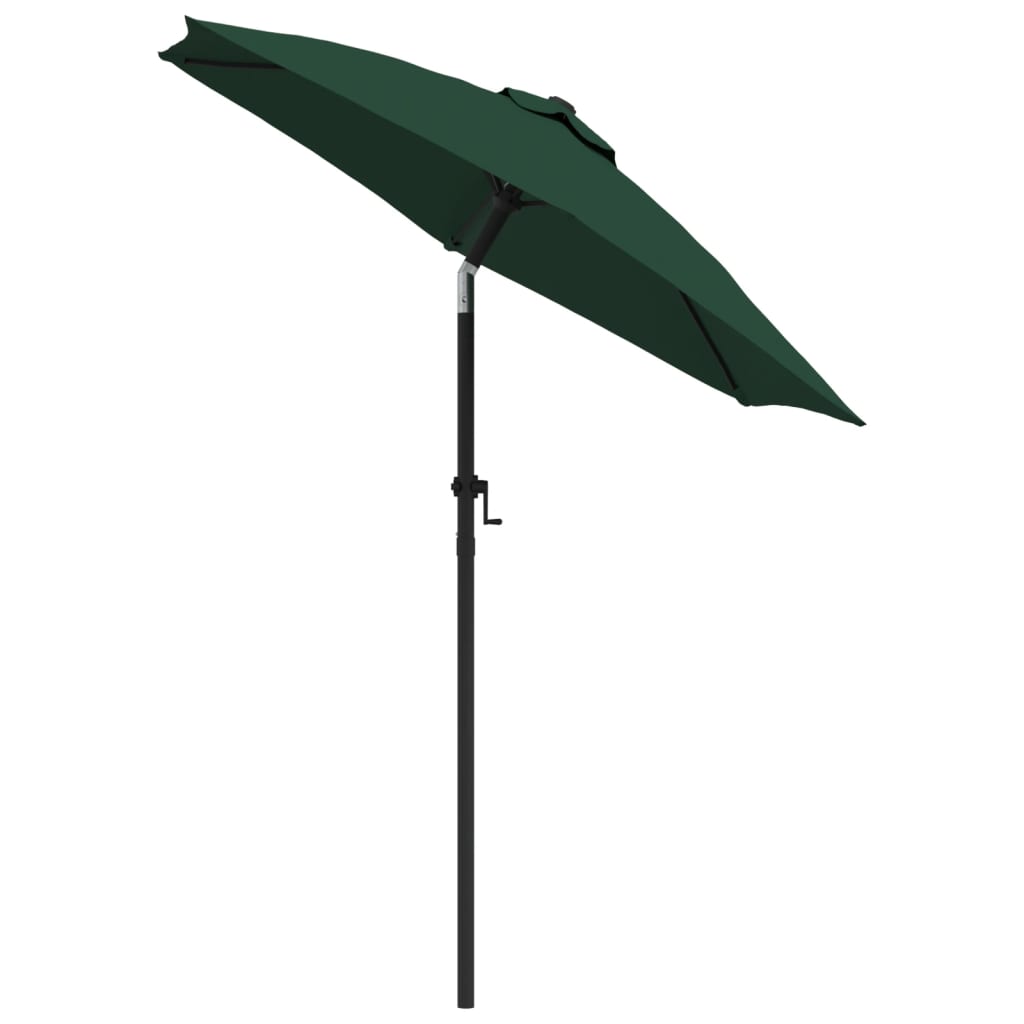 Vidaxl parasol 200x224 cm aluminium groen