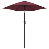 Vidaxl parasol 200x224 cm aluminium bordeauxrood