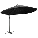 VidaXL Zweefparasol met aluminium paal 3 m antraciet