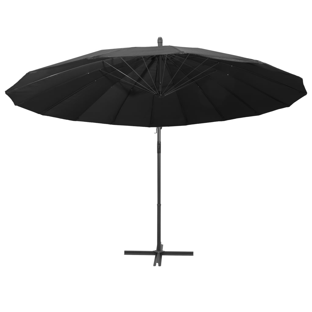 VidaXL Zweefparasol met aluminium paal 3 m antraciet