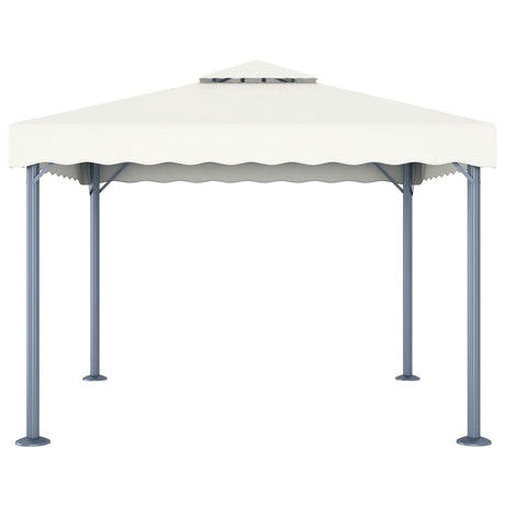 Vidaxl prieel 300x300 cm aluminium crème