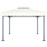 Vidaxl prieel 400x300 cm aluminium crème