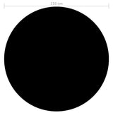 Vidaxl zwembadhoes 210 cm pe zwart