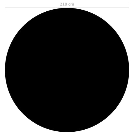 Vidaxl zwembadhoes 210 cm pe zwart