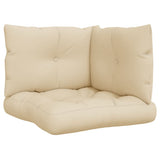 Vidaxl palletkussens 3 st stof beige