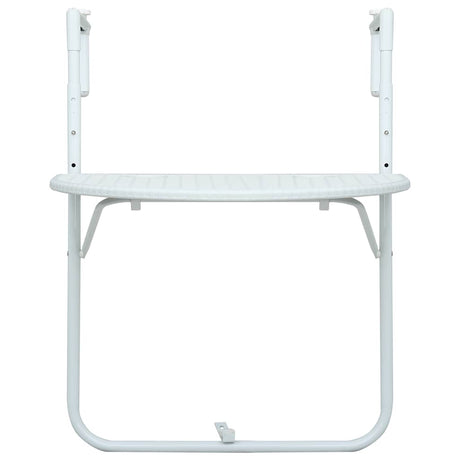 Vidaxl balkontafel hangend 60x64x83,5 cm rattan-look kunststof wit