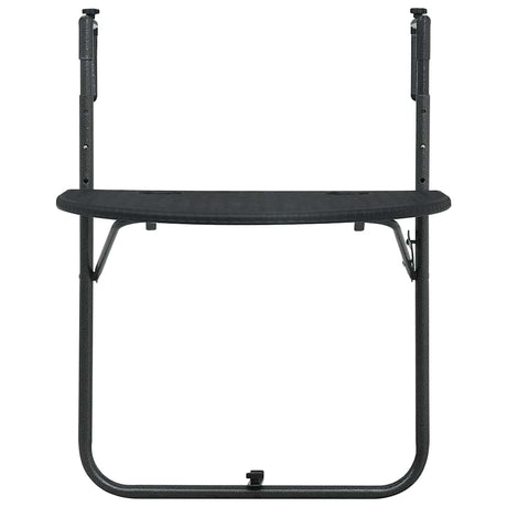 Vidaxl balkontafel hangend 60x64x83,5 cm rattan-look kunststof zwart