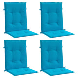 Vidaxl tuinstoelkussens lage rug 4 st 100x50x3 cm oxford stof blauw