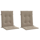 Vidaxl tuinstoelkussens lage rug 2 st 100x50x3 cm oxford stof taupe