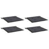 Vidaxl tuinstoelkussens 4 st 40x40x4 cm oxford stof antracietkleurig