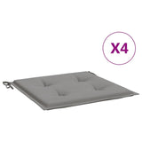 Vidaxl tuinstoelkussens 4 st 40x40x3 cm oxford stof grijs