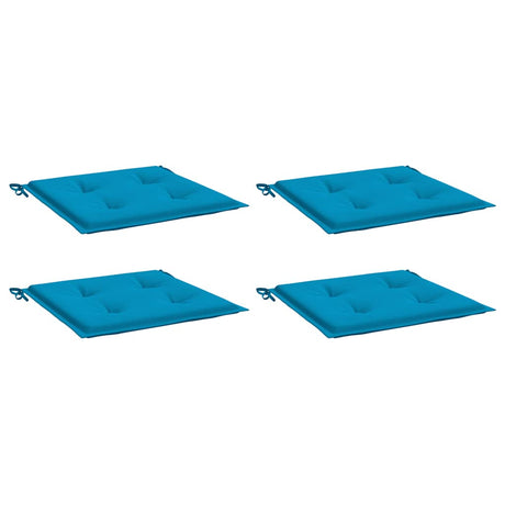 Vidaxl tuinstoelkussens 4 st 40x40x4 cm oxford stof blauw