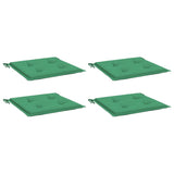 VidaXL Tuinstoelkussens 4 st 40x40x3 cm oxford stof groen