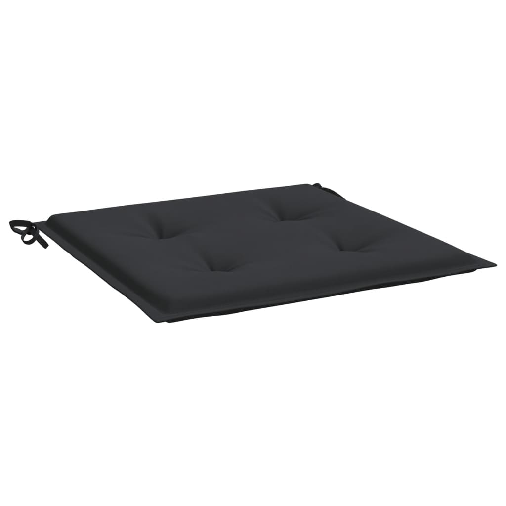 VidaXL Tuinstoelkussens 4 st 40x40x3 cm oxford stof zwart