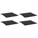 Vidaxl tuinstoelkussens 4 st 40x40x4 cm oxford stof zwart