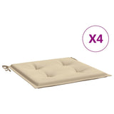 Vidaxl tuinstoelkussens 4 st 40x40x3 cm oxford stof beige