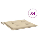 Vidaxl tuinstoelkussens 4 st 40x40x4 cm oxford stof beige
