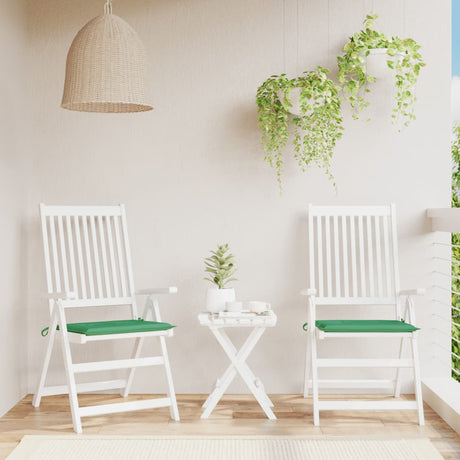 Vidaxl tuinstoelkussens 2 st 50x50x4 cm oxford stof groen