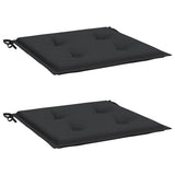 Vidaxl tuinstoelkussens 2 st 50x50x4 cm oxford stof zwart