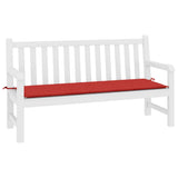 Vidaxl tuinbankkussen 200x50x4 cm oxford stof rood