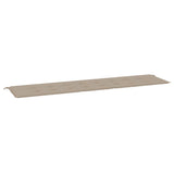 Vidaxl tuinbankkussen 200x50x3 cm oxford stof taupe