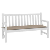 Vidaxl tuinbankkussen 150x50x4 cm oxford stof taupe