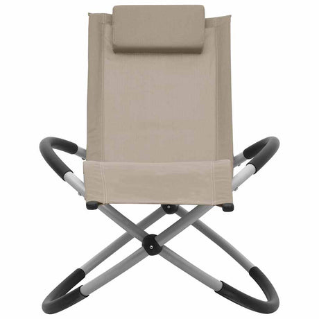 Vidaxl kinderligbed staal taupe