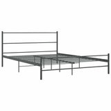 Vidaxl bedframe zonder matras metaal grijs 140x200 cm