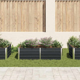 Vidaxl plantenbak verhoogd 160x80x45 cm gegalvaniseerd staal antraciet