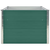 Vidaxl plantenbak verhoogd 160x80x45 cm gegalvaniseerd staal groen