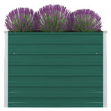 Vidaxl plantenbak verhoogd 100x100x77 cm gegalvaniseerd staal groen