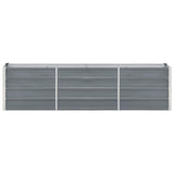 Vidaxl plantenbak verhoogd 240x40x45 cm gegalvaniseerd staal grijs