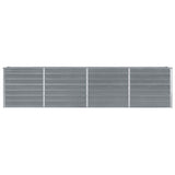 Vidaxl plantenbak verhoogd 320x40x77 cm gegalvaniseerd staal grijs