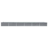 Vidaxl plantenbak verhoogd 600x80x45 cm gegalvaniseerd staal grijs